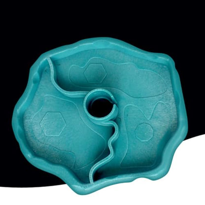 Reptile Water Feeder and Feed Bowl Automatic Water Dish with Reservoir Blue for Bearded Dragon Turtle Lizard Tank Accessories