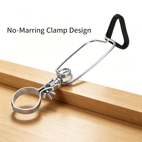 2026 New Adjustable Clamp Lamp Stand Fixture for Reptile Light clamp,E27/E26 lamp Socket Clip, Reptile Pet Heating Light Lamp Clamp Holder for Ceramic Bulbs Heater,IR Heat Lamp (Pack-1)