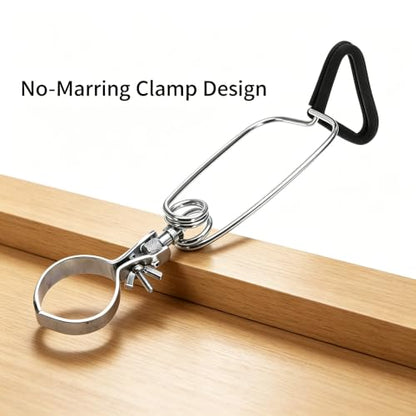 2026 New Adjustable Clamp Lamp Stand Fixture for Reptile Light clamp,E27/E26 lamp Socket Clip, Reptile Pet Heating Light Lamp Clamp Holder for Ceramic Bulbs Heater,IR Heat Lamp (Pack-1)
