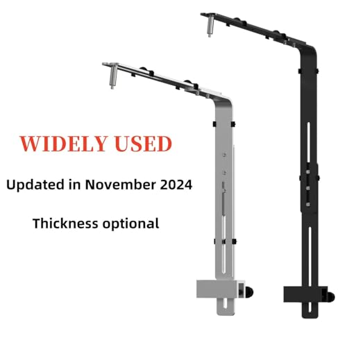 Aquarium Light Riser, Adjustable Professional Aquarium Light Stand, Aluminum Alloy Aquarium Light Holder, Aquarium Lamp Bracket, Fish Tank Lighting Holder for Aquarium LED Light - color: Black