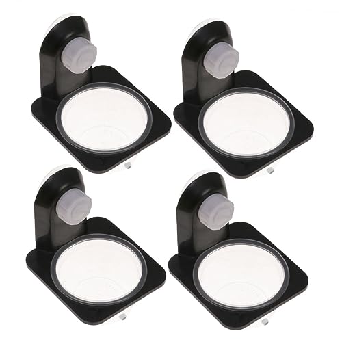 UKCOCO Reptile Food Bowl 4 Pack Gecko Terrarium Accessories Non-Slip Base Easy to Clean Material for Kinds of Reptiles