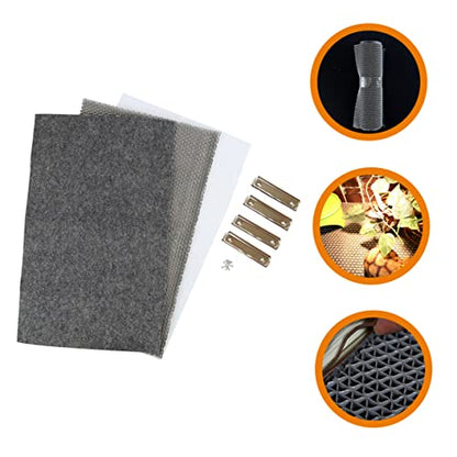Abaodam 1set Reptile Terrarium Mat Liner Snake Bedding and Moisture Retention Carpet for Turtles Lizards and Snakes Washable and Reusable Reptile Habitat Flooring Gray - color: Dark Grey