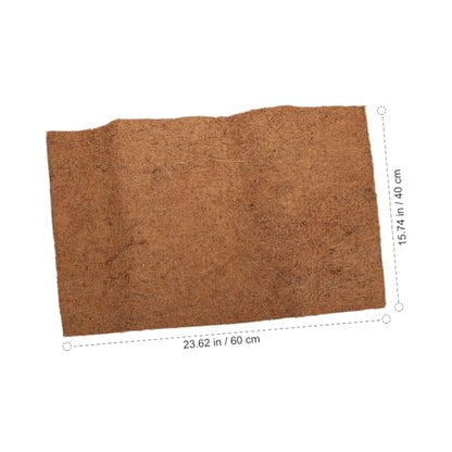 Mipcase Natural Coconut Fiber Reptile Mat Bedding Liner Breathable Substrate for Turtles and Lizards Coconut Coir for Clean and Comfortable Habitat - size: Size 2