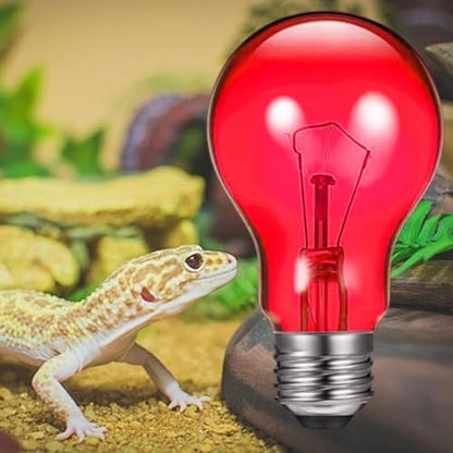 Heat Lamp for Reptiles - Terrarium Chickens Basking Light, 100w UVA Infrared with Aluminum Reflection Dome, Aquarium Brooder Habitat Ceramic Heater, Vivarium Pet Supplies E26 Socket for Lizard - color: Wine Red