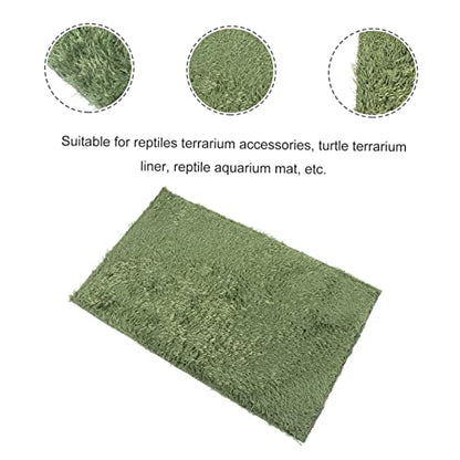 YARNOW 2pcs Moss Reptile Carpet Terrarium Mats Dry Breathable for Turtle Habitat