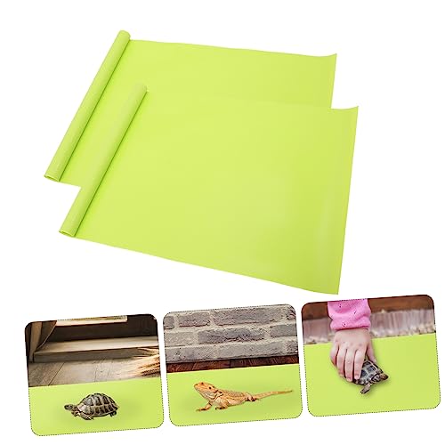 TOYANDONA 2Pcs Reptile Carpet Mat for Bearded Dragon Tank and Easy to Clean Terrarium Liner for Snakes Lizards and Turtles Habitat Flooring