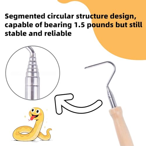 Retractable Hook Professional Telescopic Tool Adjustable Snake Hook for Herpetologists and Wildlife Experts