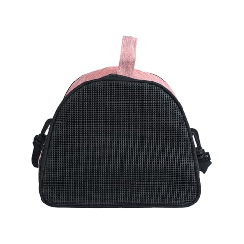 ITODA Hamster Carrier Guinea Pig Bag Breathable Outdoor Travel Bag Portable Squirrel Snake Pouch for Chinchilla Hamster Bird Bunny Hedgehog Sugar Glider Gerbil - color: Lighter Red