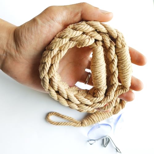 2 Pack 25.6" Hermit Crab Climbing Toys, Hanging Hermit Crab Rope Ladder, HermitCrab Supplies, Reptile Vines Toys, Reptile Tank Terrarium Accessories, Habitat Decor for Leopard - size: 25.6 Inch