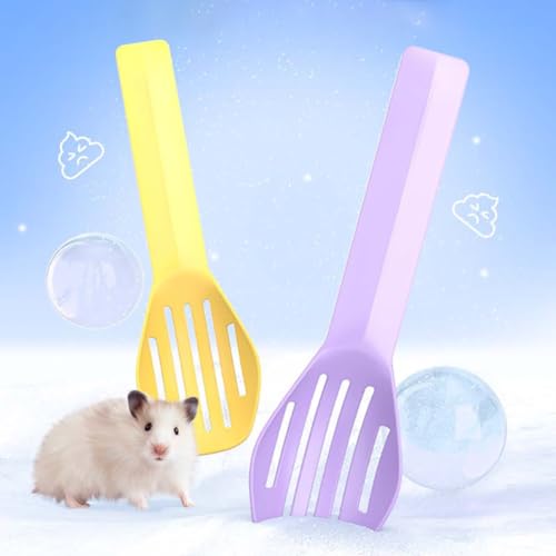 3PCS Hamster Poop Scooper Hamster Sand Shovel Spoon Sand Sifter Bedding Scooper Litter Scoop Sifter Sandbox Scooper Pet Cleaning Tool