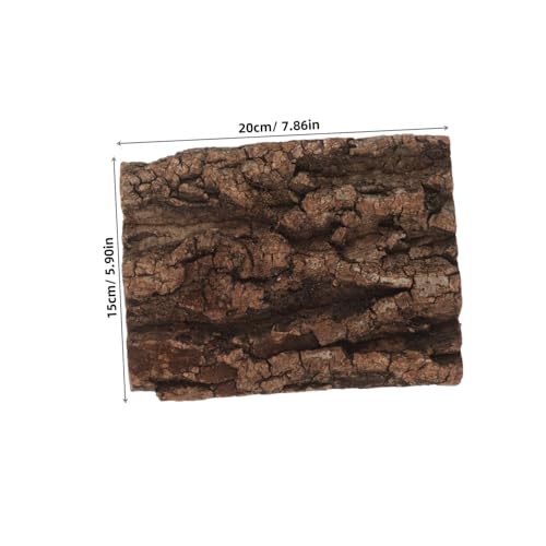 Luxshiny Natural Cork Bark Background Reptile Tank Backdrop Wall Decor for Chameleon Gecko Bearded Dragon Turtle Snake Terrarium Climbing Habitat