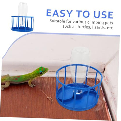 Reptile Water Dispenser and Feeder Automatic Water Bowl for Tortoises Lizards Other Reptiles High Capacity Reservoir for Consistent Hydration Easy to Clean Plastic Design
