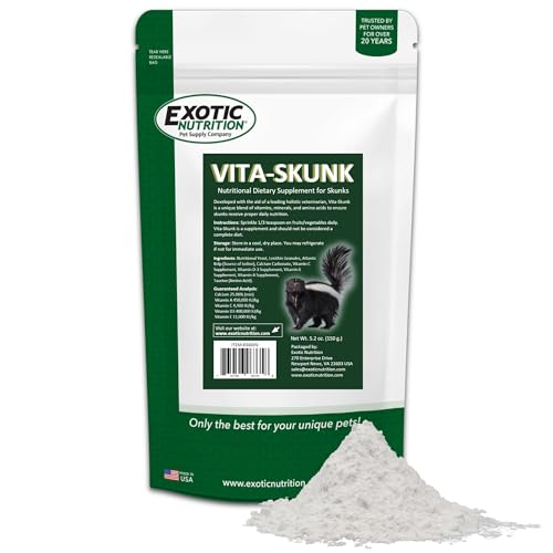 Vita-Skunk (5.2 oz.) - Nutritional Dietary Supplement - Made with Essential Vitamins, Minerals & Amino Acids - for Pet Skunks