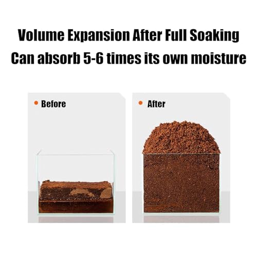 Pet Bricks - Cocofiber Substrate Reptile Substrate Brick,Coco Coir BricksBedding Reptiles, Coirpeat Brick, Natural Husk Bedding, Tortoise Habitat Accessories