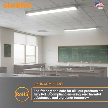 Sunlite 30425 F39T5/841/HO 34-Inch T5 Linear Fluorescent Lamp, 39 Watts, 3100 Lumens, 4100K Cool White, Miniature G5 Bi-Pin Base, ROHS Compliant, High Performance Straight Tube, 40 Pack - color: 4100k, style: 39 watts (34-Inch)