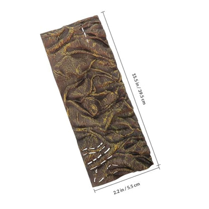 NUOBESTY Reptile Tank Background Board Waterproof 3D Aquarium Decorative Bark Effect Panel Corrosion Resistant for Terrarium Habitat and Fish Tank Decoration