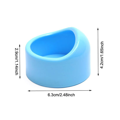 4 Pack Hamster Bowl Dwarf Feeding Bowls Food Water Feeder Dish for Robo Syrian Hamsters Hammies Mice Gerbils Degus Hedgehog Small Animals Pet