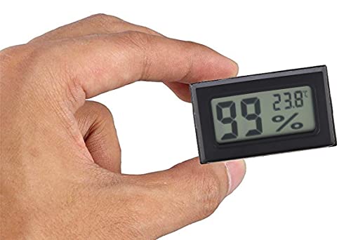 Mini Hygrometer Thermometer Digital Temperature Humidity Meter Built in Probe Aquarium Thermometer for Homes
