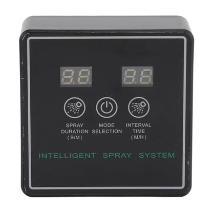 Reptile Misting System, Timer Mist Easy to Simulates Rainfall Automatic Misting System for Office (10m 4 Sprinkler Head)