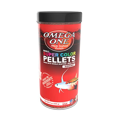 Omega One Super Color Sinking Pellets, 2mm Pellets, 8 oz - size: 8 Ounce (Pack of 1)