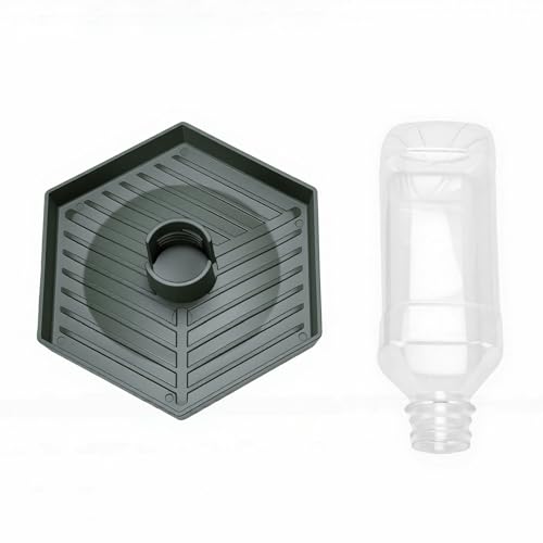 Rengue Reptile Water Feeder, Automatic Water Dispenser Food and Bowl Feeding Accessories for Bearded Dragons Lizards Geckos Crawler Breeding Tools, Reptile Hatching Supplies (Dark Green) - color: Dark Green