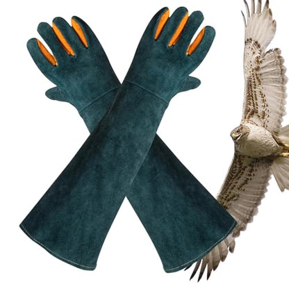 Dog Bite Protection Gloves - Heavy Duty Protective Mitts, Puncture Resistant Dog Training Gear | Scratch Proof Cat Grooming Gloves, Grooming Mitts Sleeve for Pet Care Workers Rescue Wildlife Handlers - color: C