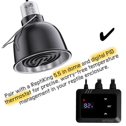 Reptile Dual Heat Lamp, 2-Pack 150W Ceramic Heat Emitter – Heat Bulbs Combo for Terrariums, Ideal for Bearded Dragons, Tortoises, Snakes, Chicken, Puppy, Plant - color: Ceramic Heat Emitter