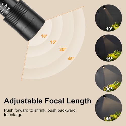 Mini Aquarium Light, 3W Clip on Aquarium Spotlight with Adjustable Focus, 3 Colors LED Fish Tank Focus Light for 0.11"-0.39" Thickness of Fish Turtle Plant Tank