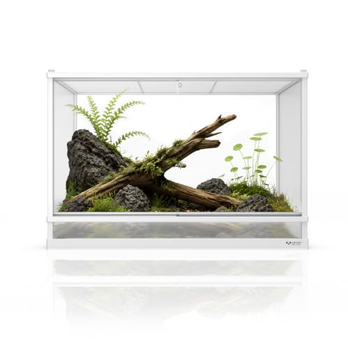 101 Gallon Reptile Tank, Reptile Enclosure for Easy Maintenance, Top Screen Ventilation & Glass Sliding Door 38x24x26'' - size: 38x24x26'' 101 Gallon