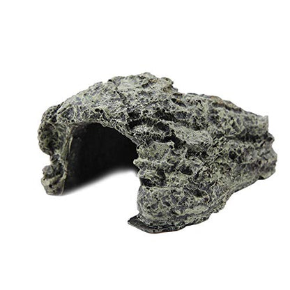 Weiyirot Fish Hiding Cave, Turtle Hiding Resin Cave, Aquarium Turtle Reptile Basking Hide House Habitat Shelter Decoration Ornament for Aquarium, Tank, Pond, etc(DB-025C Large)