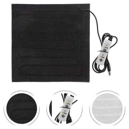 Reptile Heating Pad with Temperature Control for Small Pets and Tortoises, Waterproof Cloth Electric Heating Mat, Low Energy Consumption, Adjustable Heat for Home and Travel Use