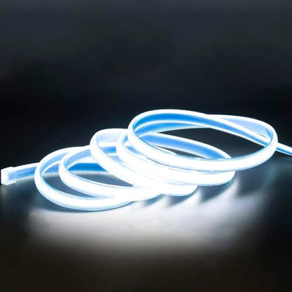 2 Meter Bright LED Strip Lights AC 110V with US Plug 6.56 Foot IP67 Waterproof COB LED Rope Lights for Kitchen Under Cabinet Lighting 6000K Cold White (Cold White, 6.56ft) - color: Cold White 6000K, size: 6.56ft