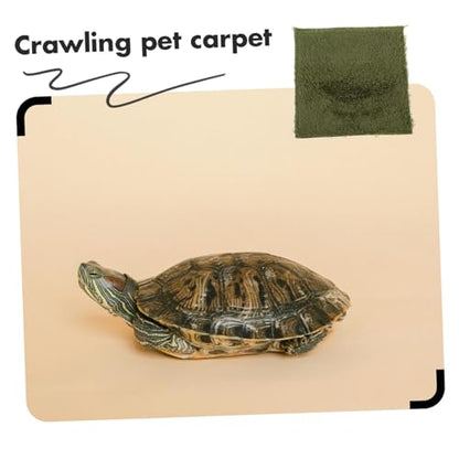 balacoo Sized Reptile Carpet Mat for Tortoise Bedding Reptile Cage Liners Lizard Carpet Mat Easy to Clean