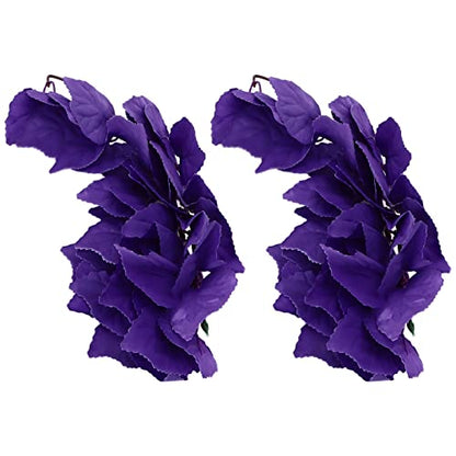 2pcs Reptile Plants, Lifelike Plastic Hanging Terrarium Plants with Suction Cups, Artificial Reptile Plants Reptile Terrarium Plants Tank Accessories for Hermit Crab Geckos