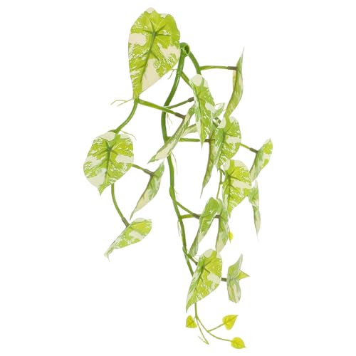 BESPORTBLE Artificial Reptile Plants for Terrarium Decor with Suction Cups, Fake Hanging Vines and Leaves for Turtle Tank Habitat Accessories, Lizard and Amphibian Terrarium Decorations