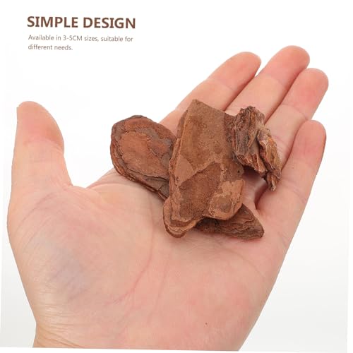 LIOOBO 1bag Natural Tree Bark Chips Bedding for Reptile Terrarium Safe and Lightweight Substrate for Lizard Turtle and Gecko Habitat Decoration