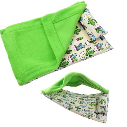 3 Pack Bearded Dragon Bed, Reptile Sleeping Bag, Reptile Pets' Sleeping Bag Set with Pillow Lizard Sleeping Bag Blanket Soft Warm Hideout Terrariums Accessories for Reptile Lizard Bearded Dragon