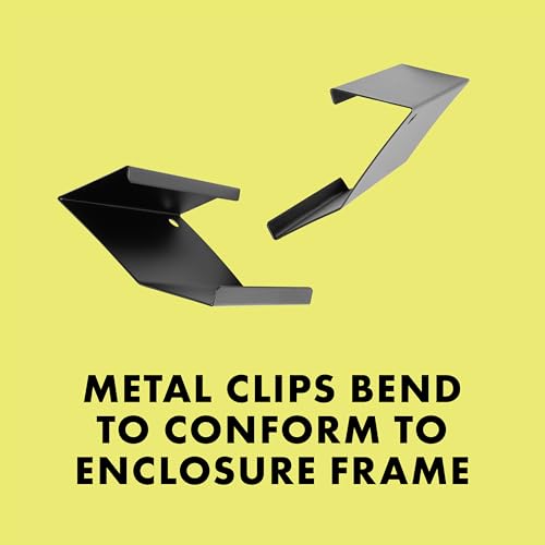 Zilla Heavy Duty Screen Clips, Secures Screen Covers to Terrarium, Fits Size 5 to 29 G, 2 pack, Small - size: Small