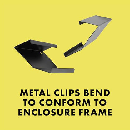 Zilla Heavy Duty Screen Clips, Secures Screen Covers to Terrarium, Fits Size 30G and Larger, 2 pack, Large - size: Large