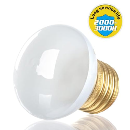 REPTI ZOO 25W Upgraded Nano Reptile Daylight Basking Spot Heat Lamp Bulb 2 Pack, UVA Full Spectrum Sun Light Daytime Heating Lamp for Reptile