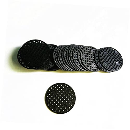 100pcs Flower Pot Hold Mesh Pad Plastic Drainage Covers for Planters Flower Pot Grid Mat Prevent Soil Loss and Leak Reusable and Breathable