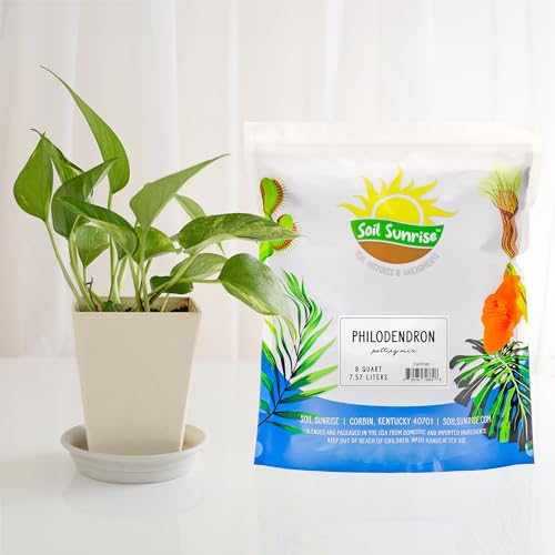 Soil Sunrise Philodendron Plant Potting Soil Mix (8 Quarts) Special Blend for Heart Shape Philodendron Plants Et Al.
