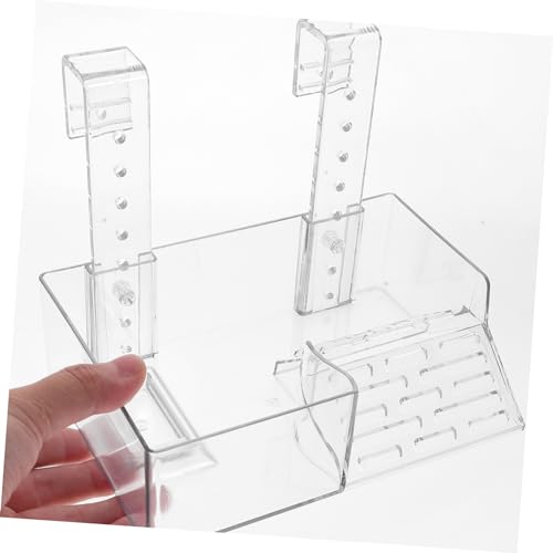 Turtle Basking Platform Acrylic Hanging Ramp for Aquatic Turtles Wall Mounted Reptile Saving Climbing Terrace for Sunbathing and Resting Aquariums