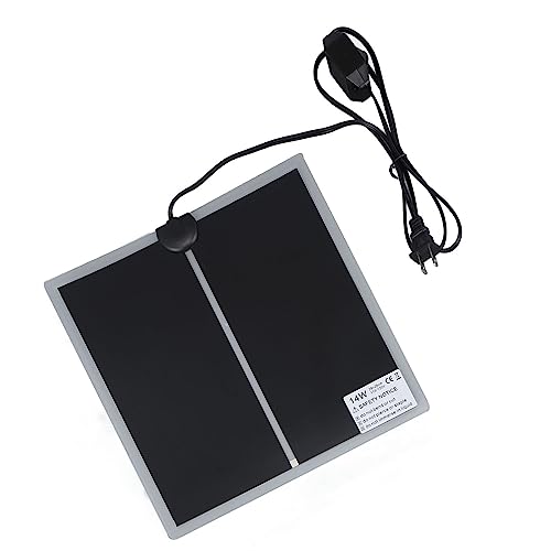 Fdit Reptile Terrarium Heat Pad, Adjustable Temperature Under Tank Heater for Snake Lizard, Watertight PET Heating Mat for Pet Warmth and Comfort (14W) - size: 14W