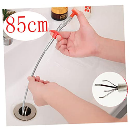Uonlytech Snake Long Dredging Tool Easy to Bend and Clean Hair Clogs Sink Kitchen Bathroom