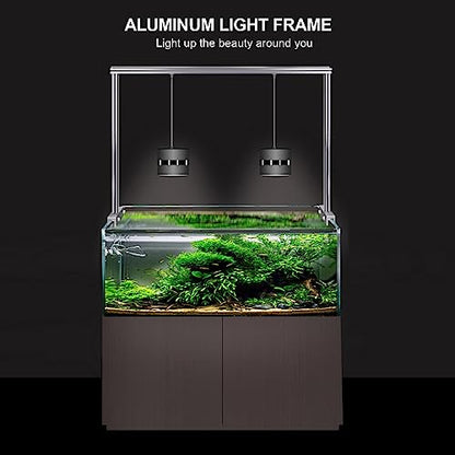 Luocute Reptile Lamp Stand, Adjustable Aluminum Alloy Hanging Light Holder, for Tank Aquarium Terrarium Bearded Dragon Snake
