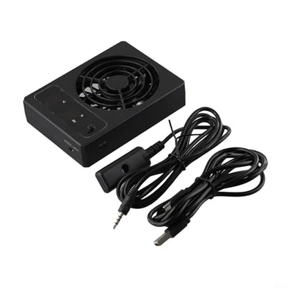 Reptile Enclosure Ventilation Fan, Automatic Humidity Control & Quiet Air-Circulation For Rainforest Terrarium, Smart Cooling System With Display(for celsius) - color: Celsius