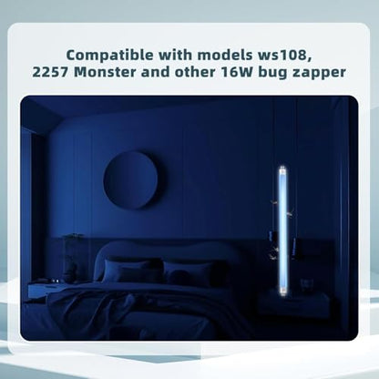 2 Pcs 15W 18 Inch Replacement UV Bulb F15T8/BL UVA 365nm Fluorescent Light Bulbs for 30W Indoor Bug Zapper, F15T8 Black Light Bulbs for Indoor Outdoor Mosquito & Flying Insect Zapper Lamp - size: 15W BZL-2P