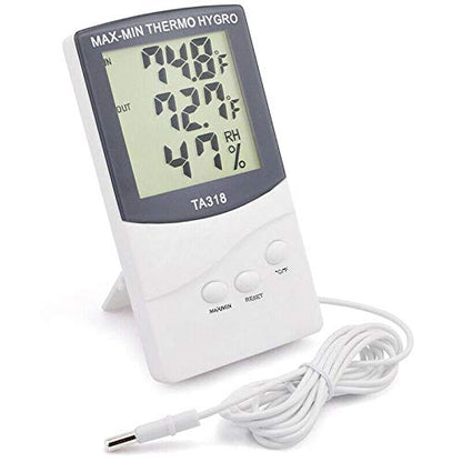 Indoor Outdoor Thermometer Digital Hygrometer Temperature Humidity Temperature Monitor with LCD Display
