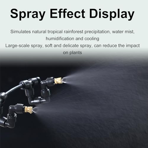 Spray System, Smart Rainforest Box Spray System Reptile Automatic Misting Kit with Timer Terrariums Humidifier with Adjustable Misting Nozzles - size: Medium
